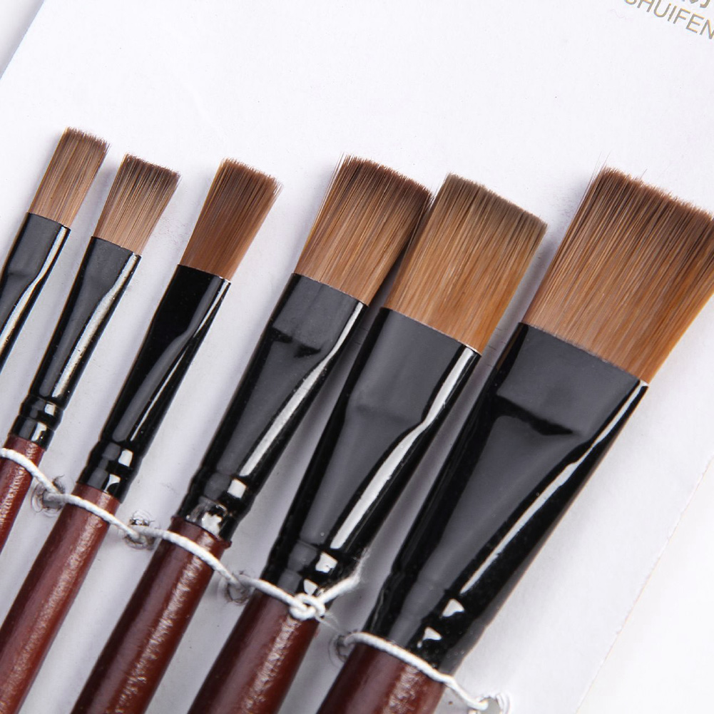 6 adet naylon akrilik yağlı bo - Gouache Paint Set incelemesi ve fiyatı