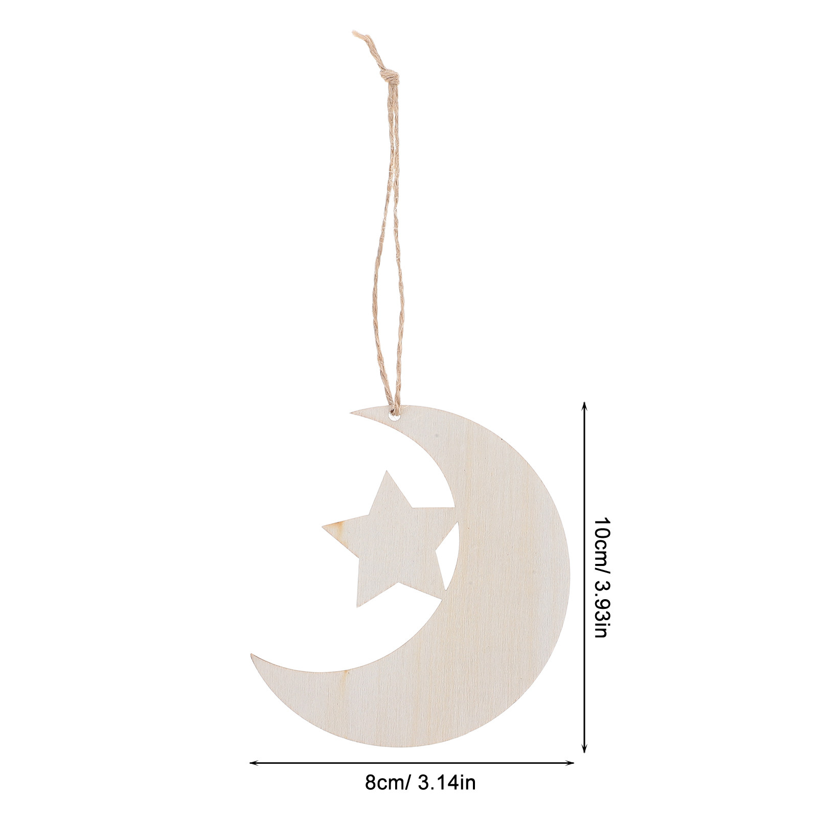20 Adet Ahşap Ay ve Yıldız Şek - Art And Craft For Nursery incelemesi ve fiyatı