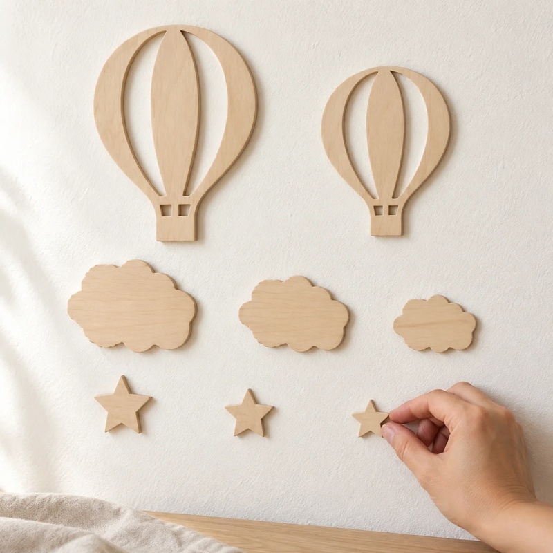 13 Parça Ahşap Sıcak Hava Balo - Art And Craft For Nursery incelemesi ve fiyatı